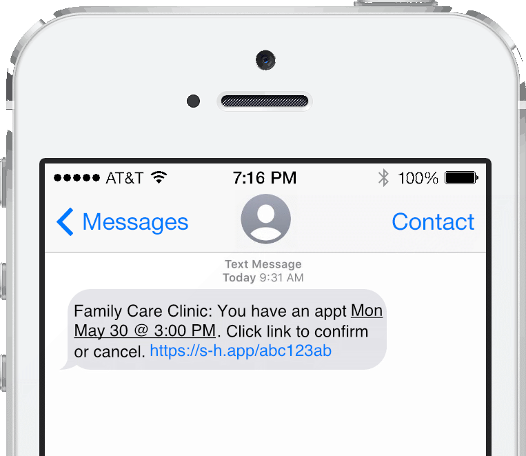 Appointment Reminder Text Message